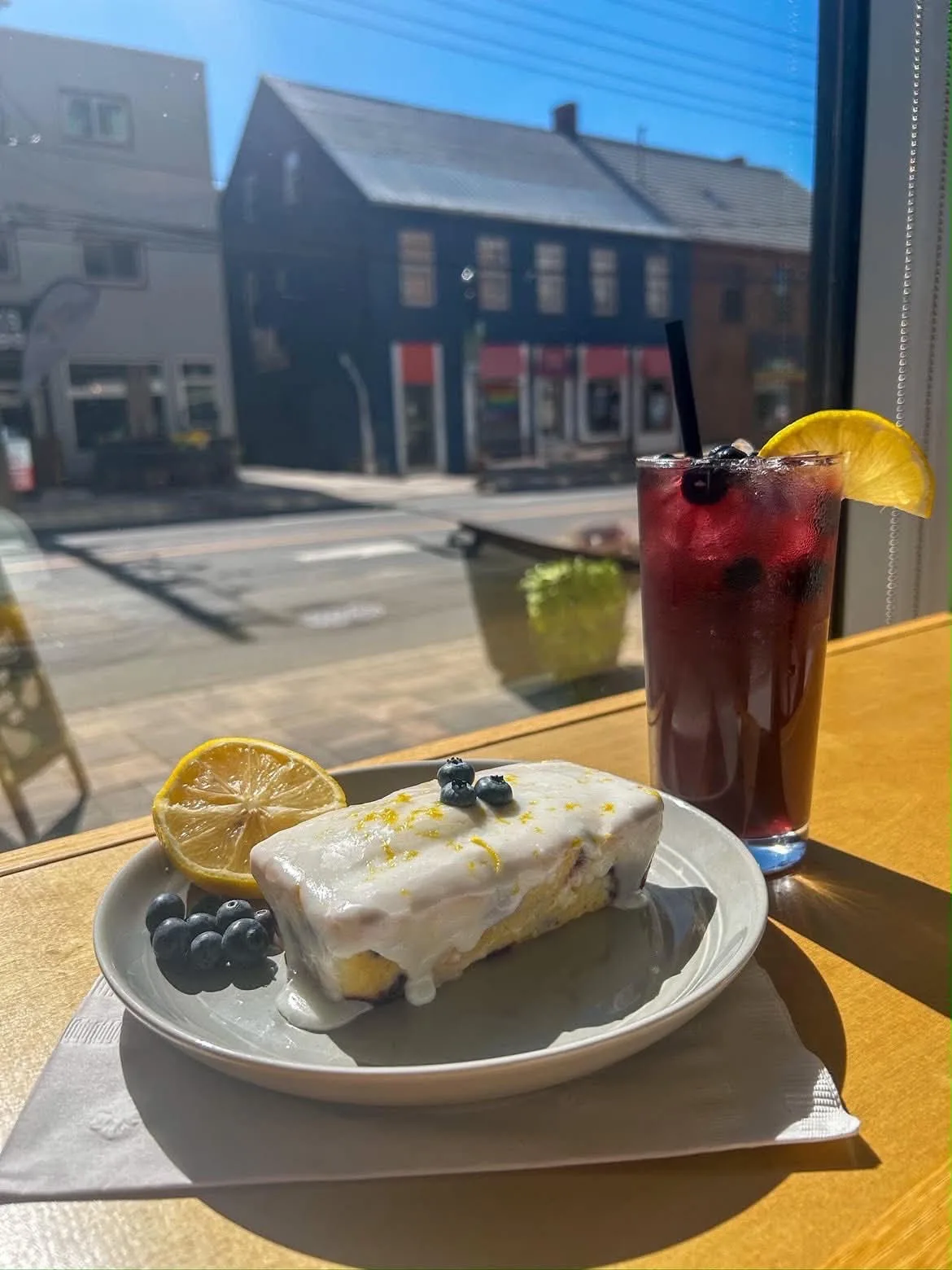Blueberry lemonade loaf at The Squeeze